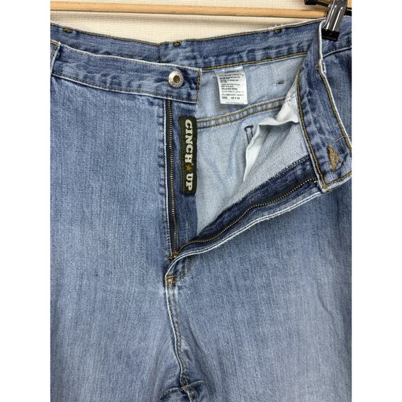 Cinch Jeans Men's Size 42 x 34 Denim 5 Pocket Western Work Jeans Distressed - Picture 7 of 16